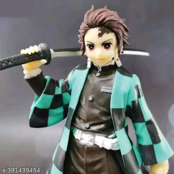 VGV Demon Slayer Action Figure Tanjiro Kamado Standing Height-17cm with great details and PVC materialName: Onitore Demon Slayer Action Figure Tanjiro Kamado Standing Height-17cm with great details and PVC materialCharacter: AnimalRecommended Age: 10+ YearsSoft Toys & Bobbleheads Size: 6 to 9.9 InchesNet Quantity (N): 1Immerse yourself in the world of demons and demon slayers w