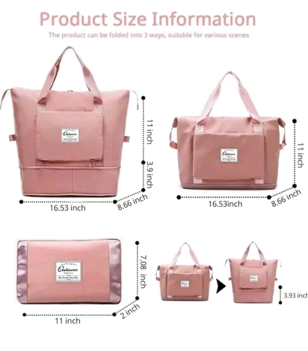 Foldable Nylon Duffle Bag for Travelling |Waterproof and Large Travel Bag for Women's Luggage | Expandable & Multipurpose Large Capacity Weekender Carry Bag for Women's Travel Name: Foldable Nylon Duffle Bag for Travelling |Waterproof and Large Travel Bag for Women's Luggage | Expandable & Multipurpose Large Capacity Weekender Carry Bag for Women's Travel