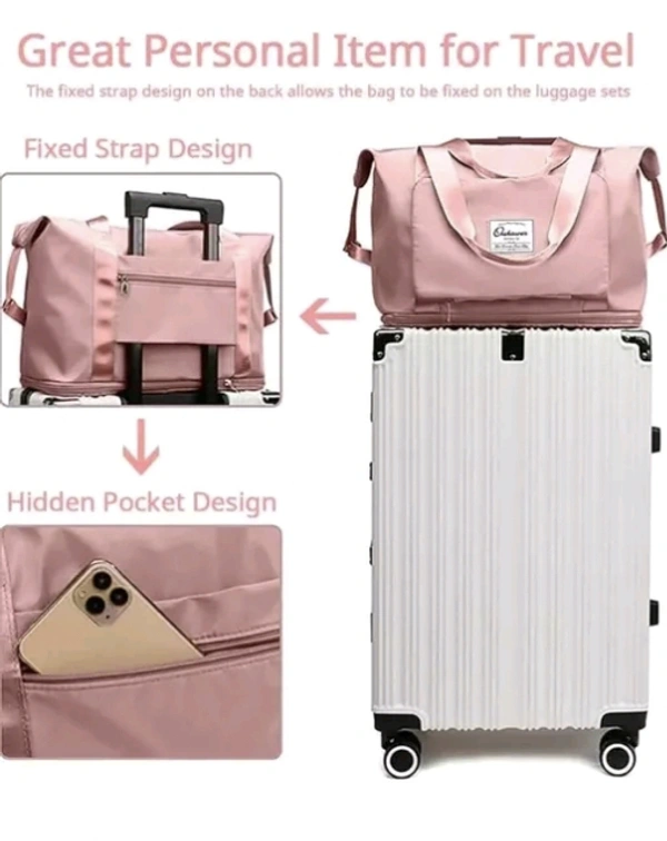 Foldable Nylon Duffle Bag for Travelling |Waterproof and Large Travel Bag for Women's Luggage | Expandable & Multipurpose Large Capacity Weekender Carry Bag for Women's Travel Name: Foldable Nylon Duffle Bag for Travelling |Waterproof and Large Travel Bag for Women's Luggage | Expandable & Multipurpose Large Capacity Weekender Carry Bag for Women's Travel