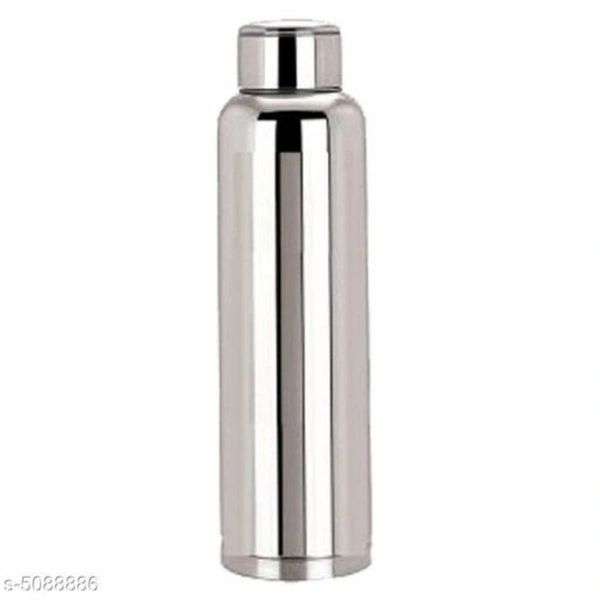Stainless Steel 1Pcs Fridge Water Bottle/Refrigerator Bottle/Thunder(1000 ML) - silver, 2-3 days, yes, yes