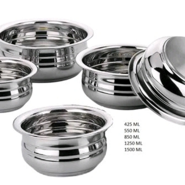 PREMIUM STAINLESS STEEL URLI HANDI SET OF 5PIECE
 - yes, silver, 2-3 days, yes