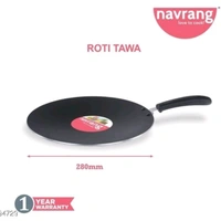 Navrang Non Stick Aluminium Concave Roti Tawa and Non Stick Dosa Tava Combo Non Induction - yes, red, 2-3days, yes