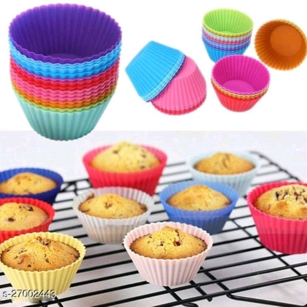  Baking Mould
Silicone 12 Pieces Round Moulds For Muffins/Cupcake/Jelly/Cake ( Made In India - yes, random, 2-3 days, yes