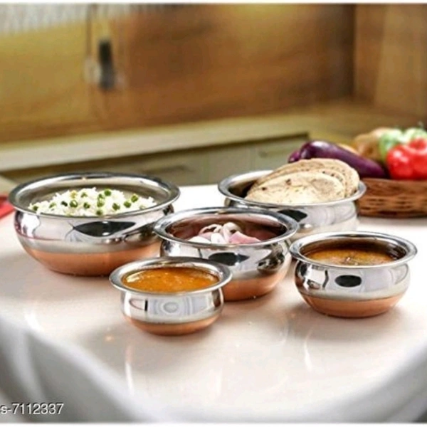 Copper Bottom Handi Pot 5 Piece Set/Steel Handi Set - yes, silver, 2-3 days, yes
