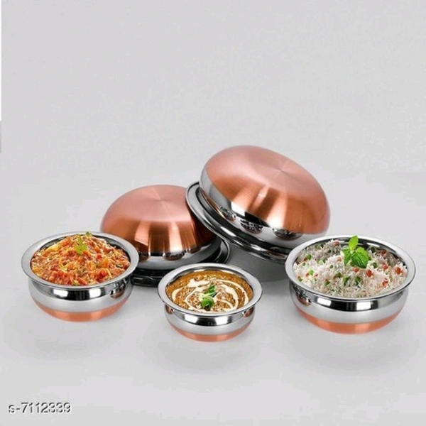 Copper Bottom Handi Pot 5 Piece Set/Steel Handi Set - yes, silver, 2-3 days, yes