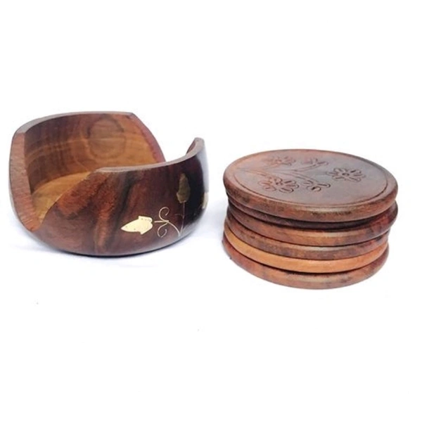 Dinnerware Serving Pieces Cum Glass Holder Set Of 6 - yes, wooden, 2-3 days, yes
