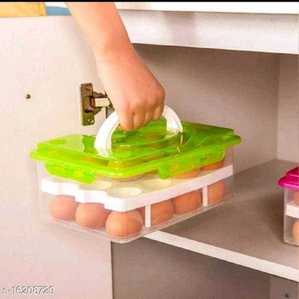 Double layer egg tray for eggs it store eggs safely while preserving their freshness with 1 safe new year event free gift(face mask) - yes, random, 2days, yes
