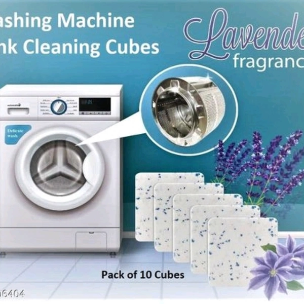 Lavender Fragrance Washing Machine / Tub / Drum Cleaner Table Cubes (Pack of 10) - yes, 2 days, Free