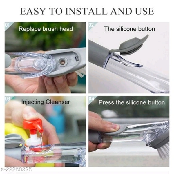 Cleaning Brush With Soap Dispenser Inside - yes, 2days, Free