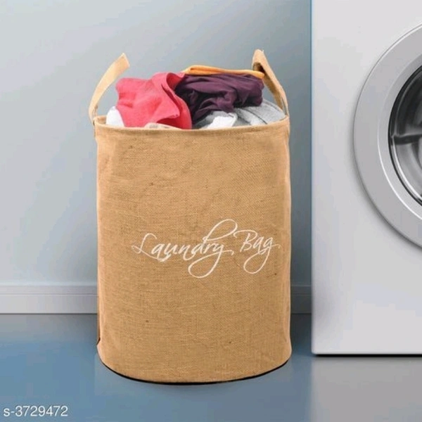 Trendy Polycotton Drum Laundry Bag - yes, 2days, Free