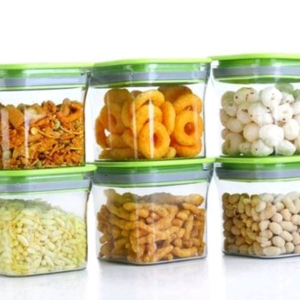 Set Of 6 Psc Air Tight Container 600 Ml - yes, 2days, free, 600ml