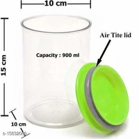 
Container Set for Kitchen Airght Transparent plastic Lock Food Storage Airtight Container Jar for Grocery Container, Fridge Container(set of 6, (900ml - yes, 2 days, free, 900ml