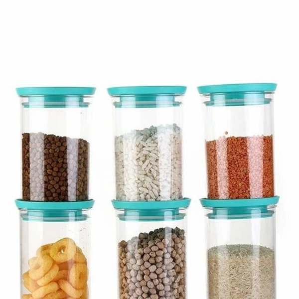 
Container Set for Kitchen Airght Transparent plastic Lock Food Storage Airtight Container Jar for Grocery Container, Fridge Container(set of 6, (900ml - yes, 2 days, free, 900ml