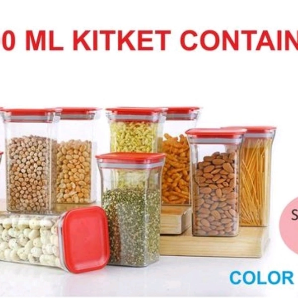 Air tight Kitkat Container Set Of 10- 1200ml - yes, 2 days, free, 1200ml
