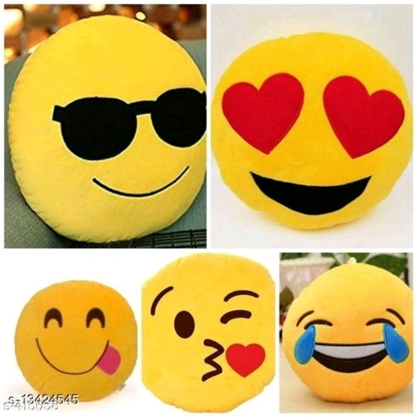 Smily Designer Cushion Cover Set Of 5 - yes, 2 days, free, 16by 16