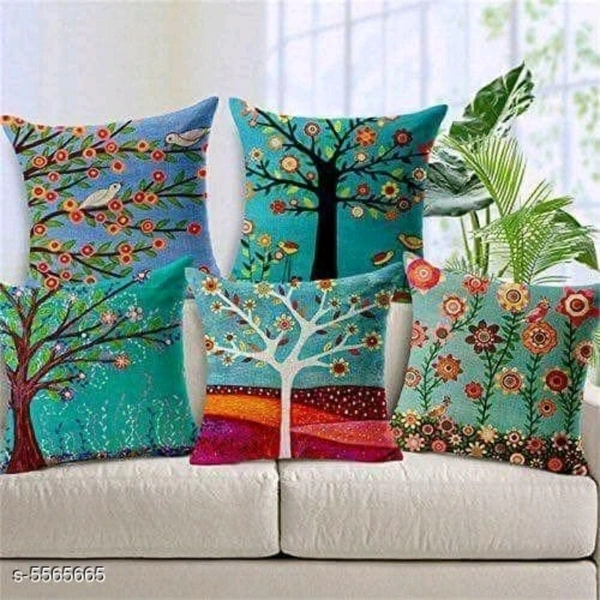 Stylish Heavy Jute Cushion Cover Set Of 5 - yes, 2 days, free, 16 by 16