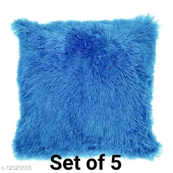 Alluring Fur Cushion Cover Set Of 5 - yes, 2 days, free, 16 by 16