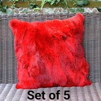 Alluring Fur Cushion Cover Set Of 5 - yes, 2 days, free, 16 by 16