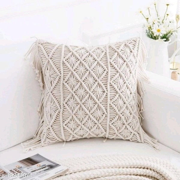 Desgner Knitted Cushion Cover Set Of 2 - yes, 2 days, free, 16 by 16