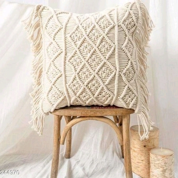 Desgner Knitted Cushion Cover Set Of 2 - yes, 2 days, free, 16 by 16