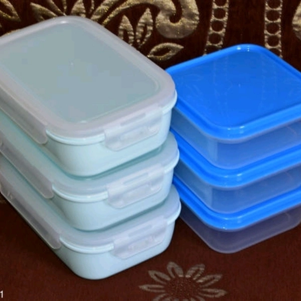 Useful Plastic Box Combo With Lid And Cap Set Of 6 - yes, 2 days, free, free
