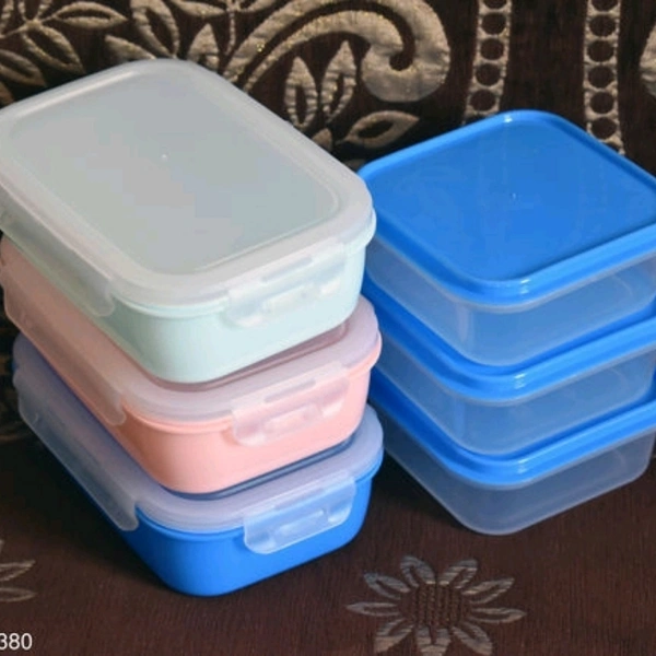 Useful Plastic Box Combo With Lid And Cap Set Of 6 - yes, 2 days, free, free