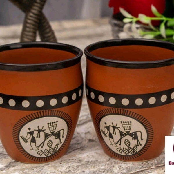 Organic Kullad Cup Set Of 6-200ml Each - yes, 2 days, free, 200 ml each