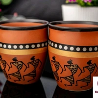 Organic Kullad Cup Set Of 6-200ml Each - yes, 2days, free, 200 ml each
