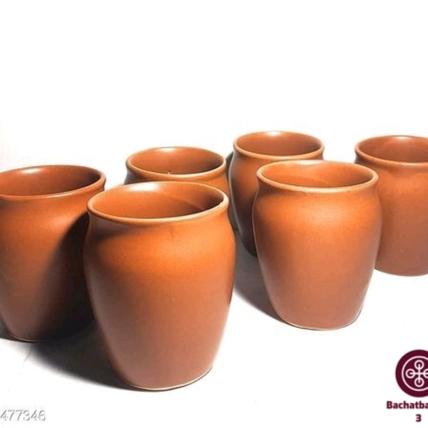 Organic Plain Kullad Set Of 6 - yes, 2 days, free