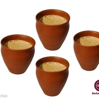 Organic Plain Kullad Set Of 6 - yes, 2 days, free