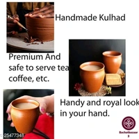 Organic Plain Kullad Set Of 6 - yes, 2 days, free