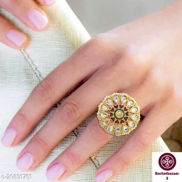 Stylish Umbrella Cocktail Ring - adjustable