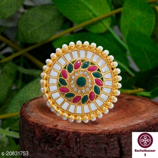 Stylish Umbrella Cocktail Ring - adjustable