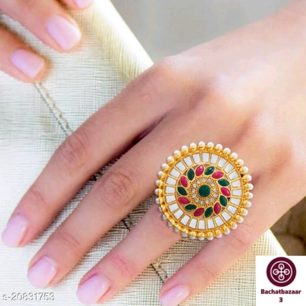 Stylish Umbrella Cocktail Ring - adjustable