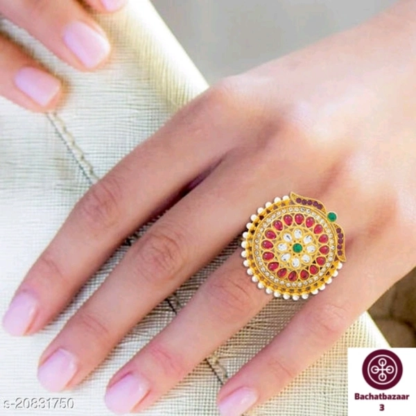 Stylish Umbrella Cocktail Ring - adjustable