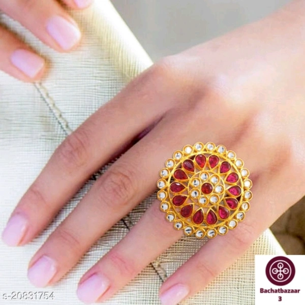 Stylish Umbrella Cocktail Ring - adjustable