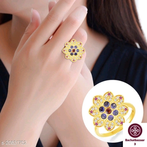 Stylish Umbrella Cocktail Ring - adjustable