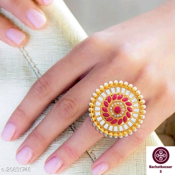 Stylish Umbrella Cocktail Ring - adjustable