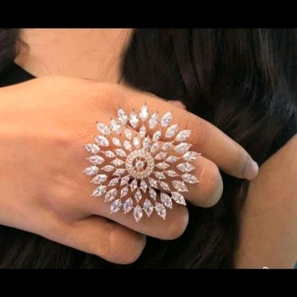 Stylish Cocktail Ring - adjustable