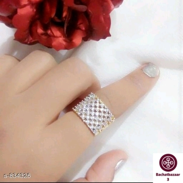 Silver Designer Ring - adjustable