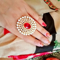Designer Cocktail Ring - adjustable