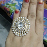  Stylish Cocktail Round Ring - adjustable