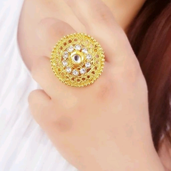 Designer Cocktail Ring - adjustable
