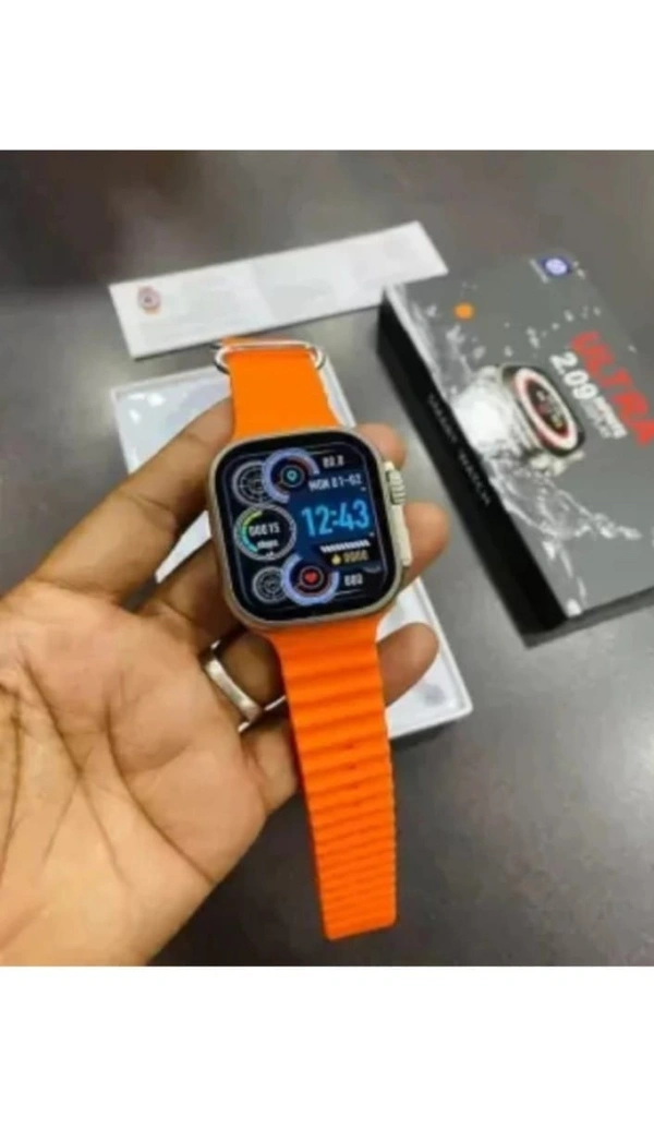 CHG T10 Ultra 2.09 Infinite Display, Series 8 Smart Watch with Bluetooth Calling, Smartwatch (WHITE Strap, FREE SIZE)