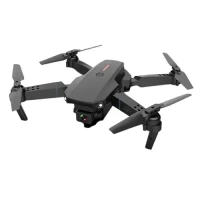 E88 Pro Drone with 4K Camera, WiFi FPV 1080P HD Dual Foldable RC Quadcopter Altitude Hold, Headless Mode, Visual Positioning, Auto Return Mobile App Control, Black, 7.83 x 7.17 x 2.87 inches - FREE SIZE