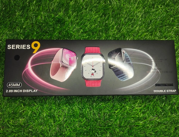 Apple Watch Series 9 GPS 45mm Midnight Aluminium Case with Midnight Sport Band - M/L  (Midnight Strap, Free Size)