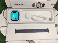 Apple Watch Series 9 GPS 45mm Midnight Aluminium Case with Midnight Sport Band - M/L  (Midnight Strap, Free Size)