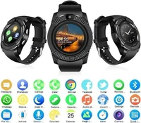 India Gate V8 Smart Watch  - Black, Free