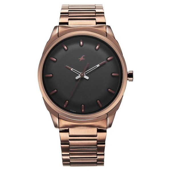Titan  Fastrack<Analog Watch> Chein Strap  - Silver, Free