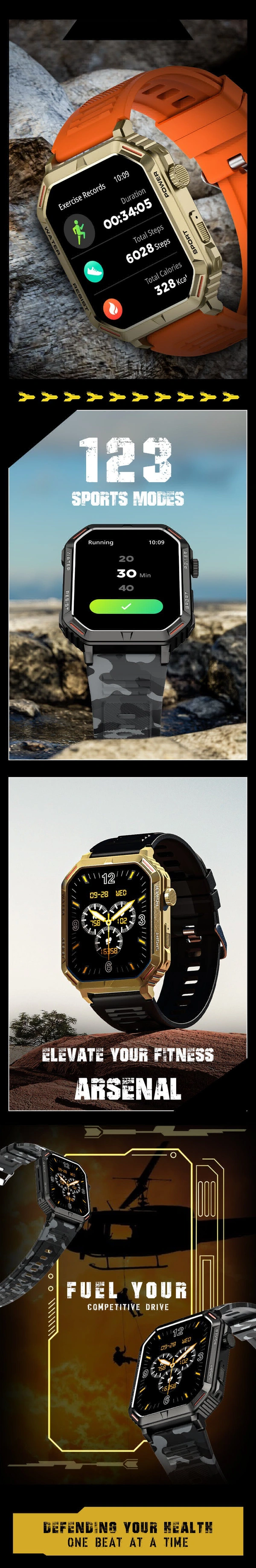 Fire Bolt < Commando> Smart Watch - commando, Yes, 1 Year Warranty